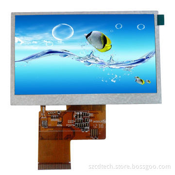 4.3-inch TFT LCD Module with 480 x 272 Pixels, 10 LEDs Backlight, RGB Interface